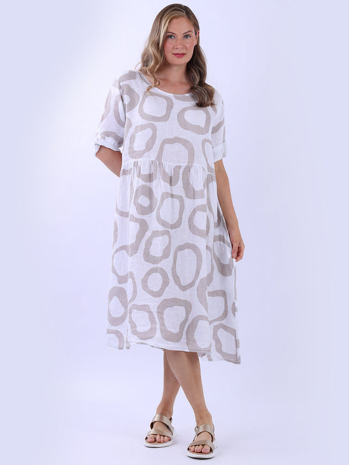 Plus Size Linen Dress White