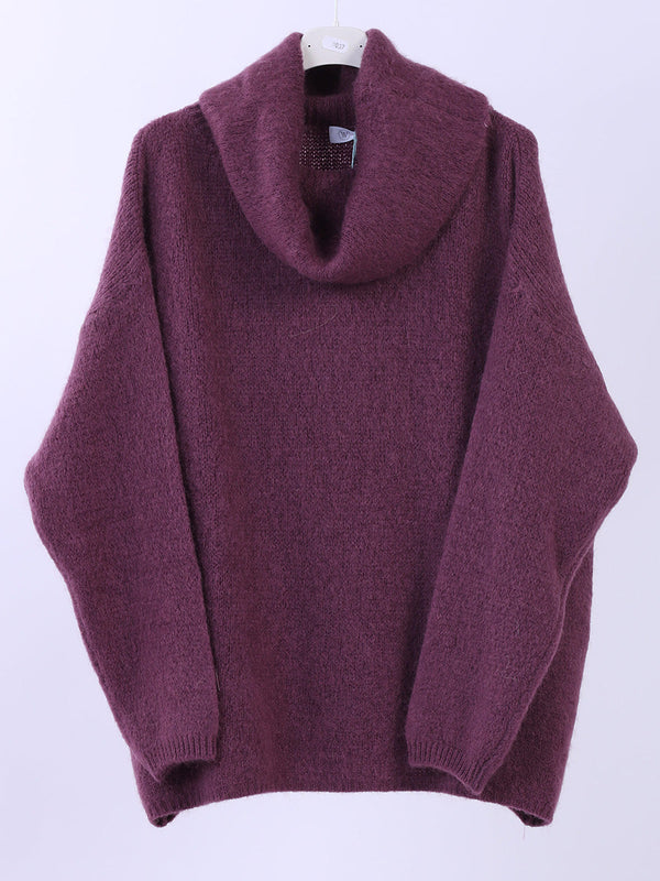 Italian Women Solid Knit Wooly Jumper