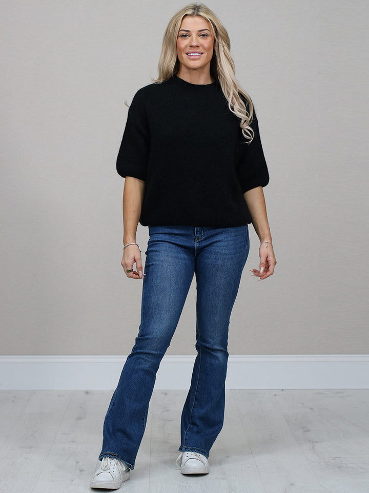 Knitted Baggy Jumper Black