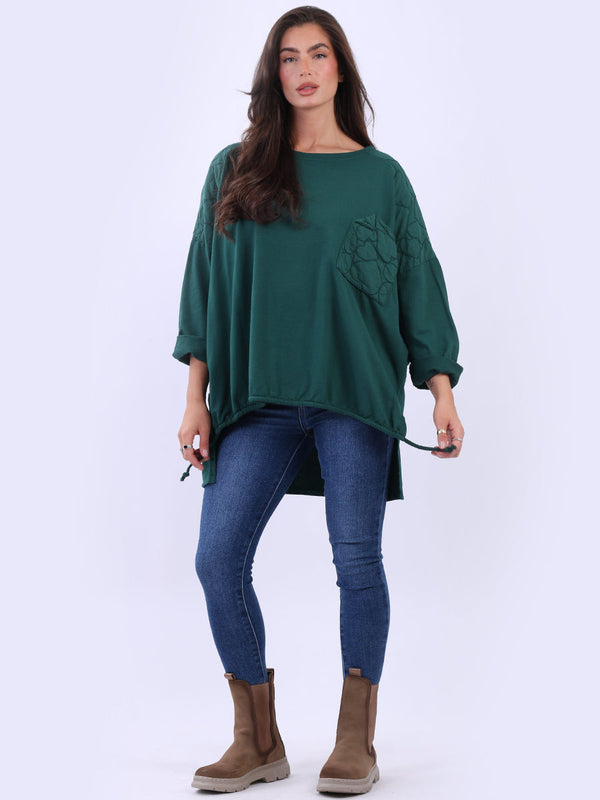 Oversized Embroidered Batwing Ladies Shirt