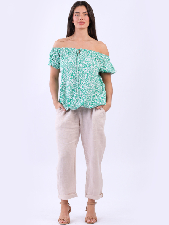 Off Shoulder Crop Top