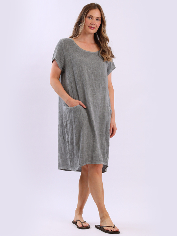 Vintage Washed Linen Dress