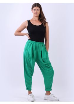 Italian Ladies Relaxed Fit Cotton Trouser