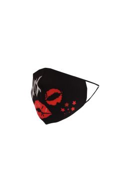 XOXO Slogan Lips Mark Print Modern Face Mask (PACK OF 5)