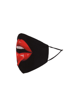 Glossy Red Lip Print Italian Face Mask (PACK OF 5)