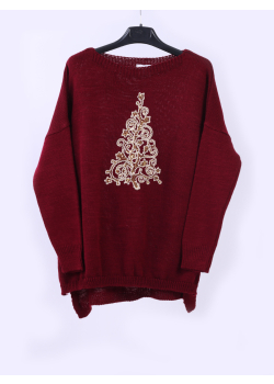 Italian Crochet Knit Hi-Lo Knitted Sweater