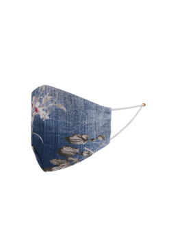 Floral Print Washable Anti-Virus Denim Face Mask (PACK OF 5)