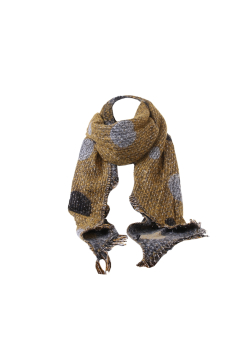 Made In Italy Ladies Polka Dot Print Fancy Scarf