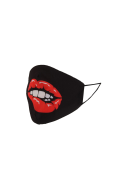 Italian Lip Print Double Layered Cotton Face Mask (PACK OF 5)