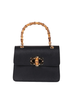 Made In Italy Plain Leather Suedette Ladies Bag