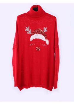 Xmas Sequin Knitted Christmas Jumper