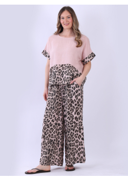 Women Baggy Linen Boxy Crop Top