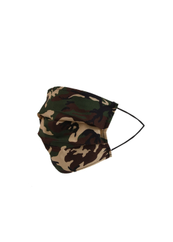 Camouflage Print High Quality Italian Cotton Face Mask (PACK OF 5)