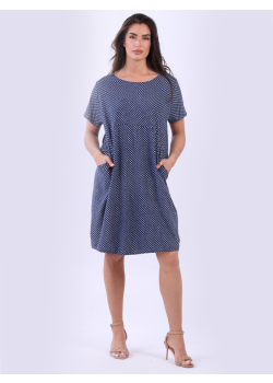 Italian Midi Lagenlook Ditsy Floral Quirky Dress