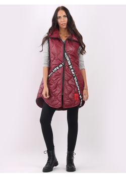 Italian Plain Sleeveless Puffer Quilted Zipper Gilet