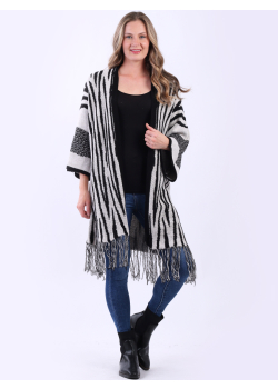 Italian Zebra Print Wooly Knit Cardigan 