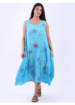 Plus Size Floral Cotton Flowy Tank Sundress