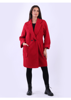 Oversized Women Double Breast Wooly Coat
