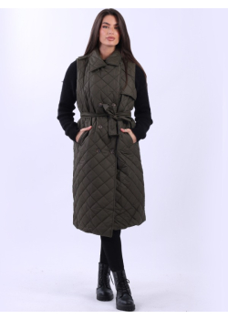 Women Plus Size Sleeveless Puffer Collared Gilet