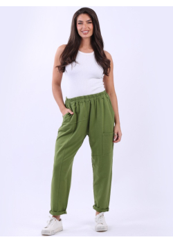 Made In Italy Relaxed Fit Plain Sweat Pant